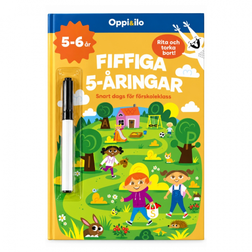 Aktivitetsbog 5-årige i gruppen LEGETØJ / Skab & mal / Skriv og Tegn / Puslespil bøger hos Spelexperten (2026104)