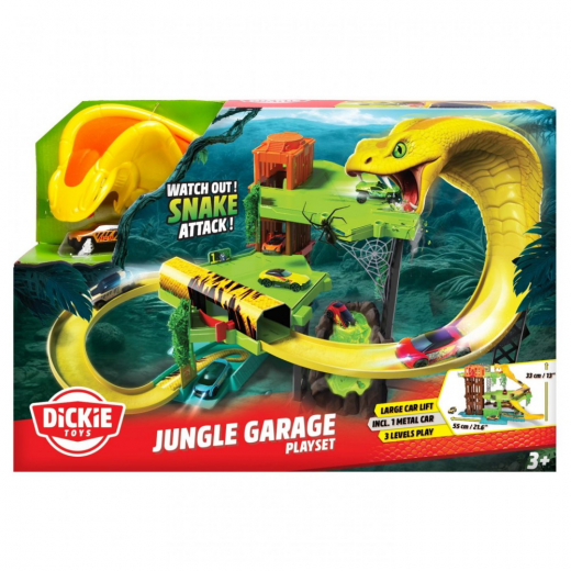 Dickie Toys - Jungle garage i gruppen LEGETØJ / Legetøjskøretøjer hos Spelexperten (203338000)