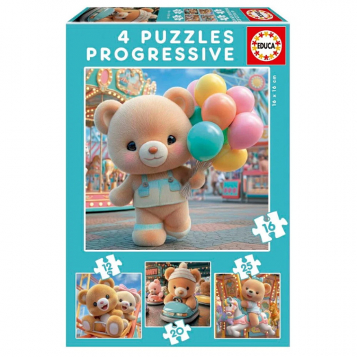 Educa Puzzle: Teddy Bears In Park  i gruppen PUSLESPIL / Educa hos Spelexperten (20500)