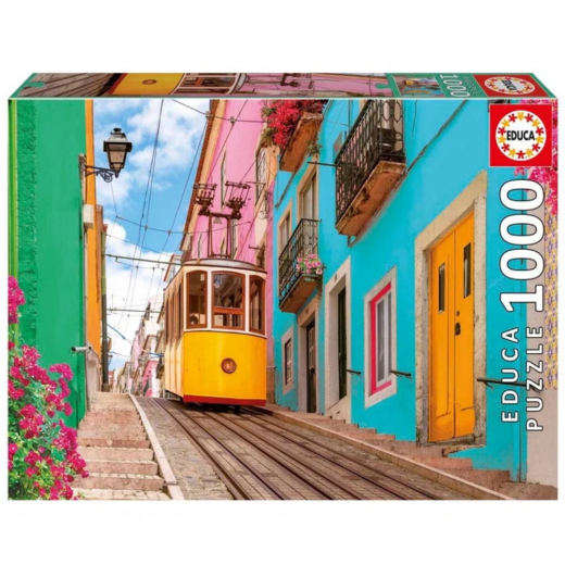 Educa Puzzle: Colorful Lisbon 1000 bitar i gruppen PUSLESPIL / Educa hos Spelexperten (20552)