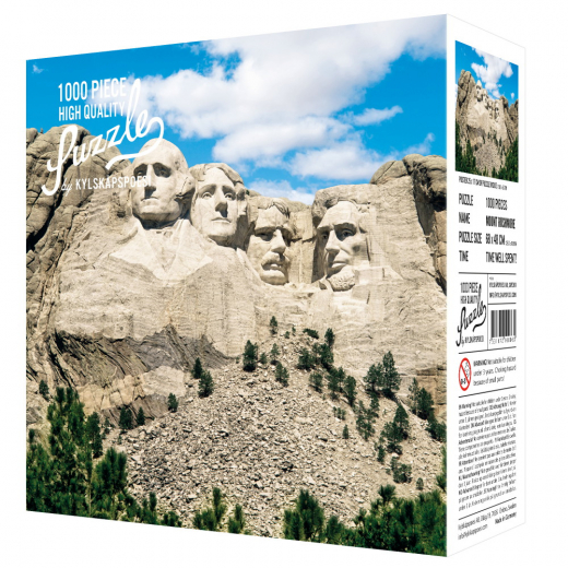 Kylskåpspoesi Pussel - Mount Rushmore 1000 Brikker i gruppen PUSLESPIL / 1000 brikker hos Spelexperten (2100860)