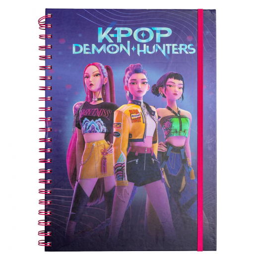 KPop Demon Hunters - A4 Notatbog i gruppen LEGETØJ / Skab & mal / Skriv og Tegn hos Spelexperten (2112063-SR2511460)