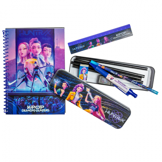KPop Demon Hunters - Bumper Stationary Set 12 dele i gruppen LEGETØJ / Skab & mal / Skriv og Tegn hos Spelexperten (2112068-SR2511069)