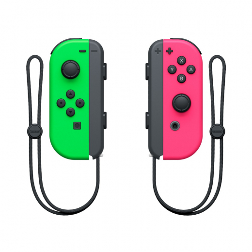 Nintendo Switch Joy-Con Par - Neongrøn/Neonrosa i gruppen Nintendo Switch hos Spelexperten (212021)