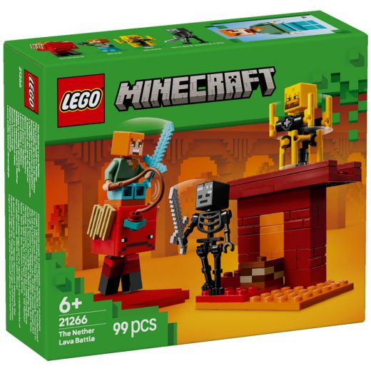 LEGO Minecraft - Nether-lavakampen i gruppen LEGETØJ / LEGO / LEGO Minecraft hos Spelexperten (21266)
