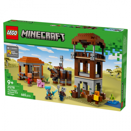 LEGO Minecraft - Røverforposten og ravager i gruppen LEGETØJ / LEGO / LEGO Minecraft hos Spelexperten (21278)