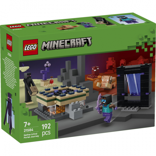 LEGO Minecraft - Nether- og End-portalrejse i gruppen LEGETØJ / LEGO hos Spelexperten (21584)