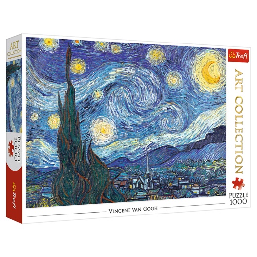 Trefl The Starry Night, Van Gogh 1000 Brikker i gruppen PUSLESPIL / 1000 brikker hos Spelexperten (22-10560)