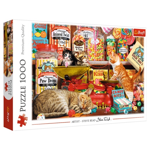 Trefl Cat's Sweets 1000 Brikker i gruppen PUSLESPIL / 1000 brikker hos Spelexperten (22-10630)