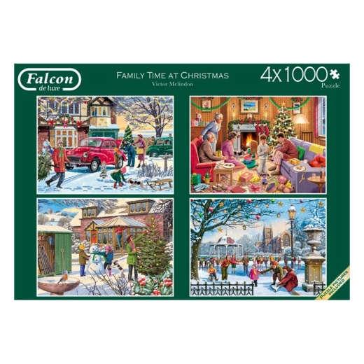 Jumbo Family Time At Christmas 4x1000 brikker i gruppen  hos Spelexperten (22-11269)