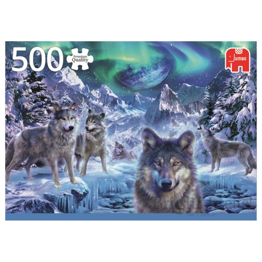 Jumbo Winter Wolfs 500 Brikker i gruppen PUSLESPIL / < 625 brikker hos Spelexperten (22-18329)