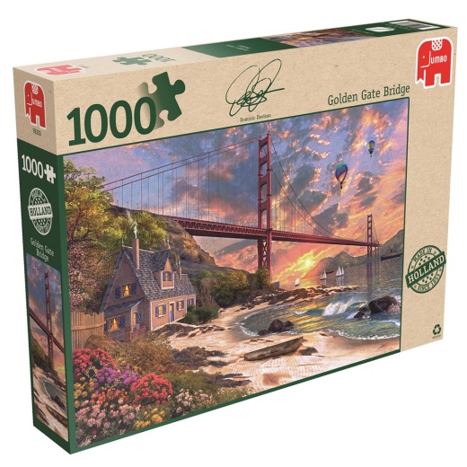 Jumbo Golden Gate Bridge 1000 Brikker i gruppen  hos Spelexperten (22-18333)