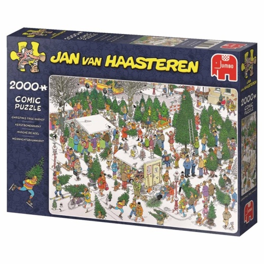 Jan van Haasteren - Christmas Tree Market 2000 brikker i gruppen  hos Spelexperten (22-19062)