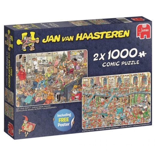 Jan van Haasteren - X-mas 2 x 1000 brikker i gruppen  hos Spelexperten (22-19082)