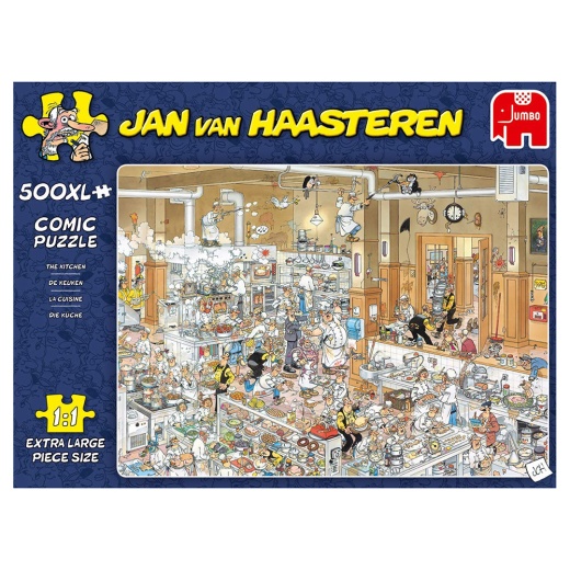 Jan Van Haasteren pussel - The Kitchen XL 500 Brikker i gruppen  hos Spelexperten (22-19085)