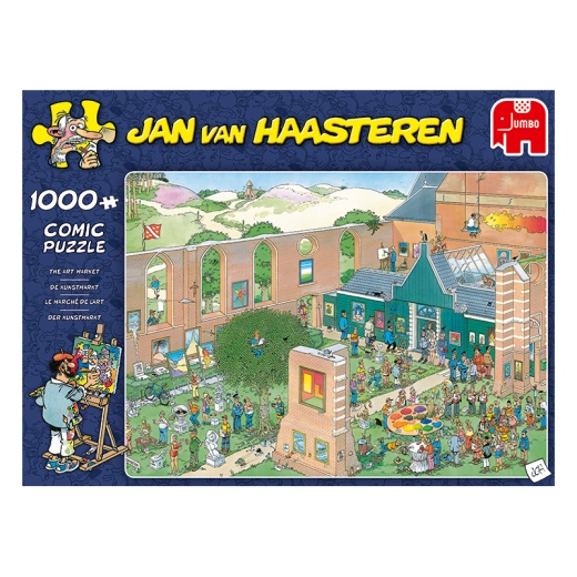 Jan van Haasteren The Art Market 1000 Brikker i gruppen PUSLESPIL / 1000 brikker hos Spelexperten (22-20022)