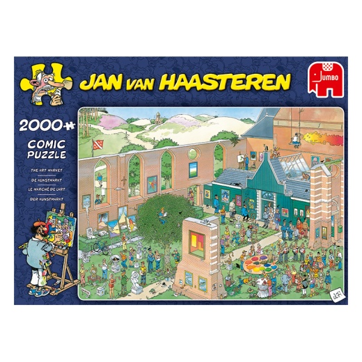 Jan van Haasteren The Art Market 2000 Brikker i gruppen PUSLESPIL / 2000 brikker > hos Spelexperten (22-20023)