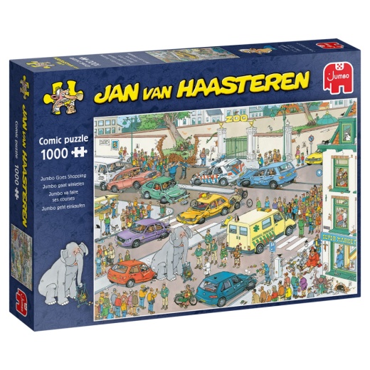 Jan van Haasteren Jumbo Goes Shopping 1000 Brikker i gruppen PUSLESPIL / 1000 brikker hos Spelexperten (22-20028)