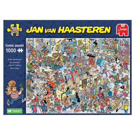 Jan van Haasteren - At the Hairdressers 1000 Brikker i gruppen PUSLESPIL / 1000 brikker hos Spelexperten (22-20070)