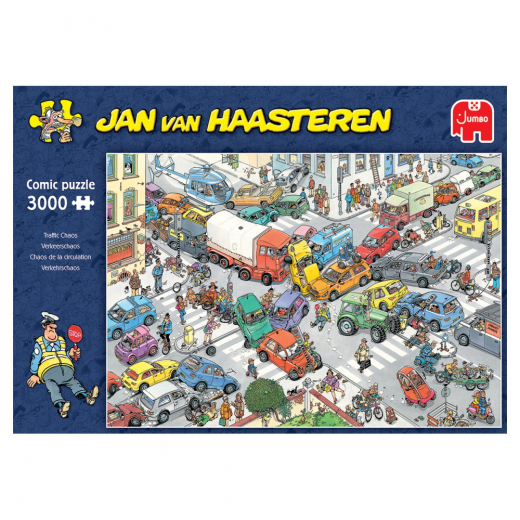 Jan van Haasteren Traffic Chaos 3000 Brikker i gruppen PUSLESPIL / 2000 brikker > hos Spelexperten (22-20074)