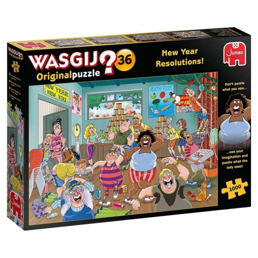 Wasgij? #36: New Year Resolutions! 1000 Brikker i gruppen PUSLESPIL / Wasgij hos Spelexperten (22-25000)