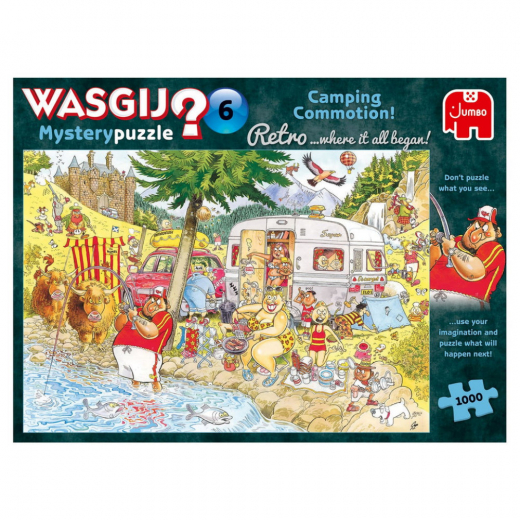 Wasgij? Mystery #6 - Camping Commotion! 1000 Brikker i gruppen PUSLESPIL / Wasgij hos Spelexperten (22-25016)