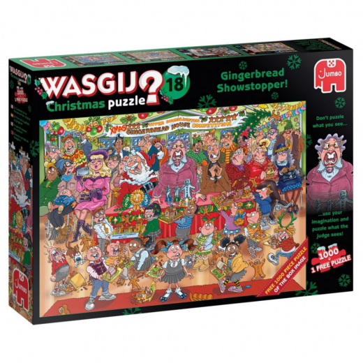 Wasgij? Christmas #18 Gingerbread Showstopper! 2x1000 Brikker i gruppen PUSLESPIL / Wasgij hos Spelexperten (22-25017)