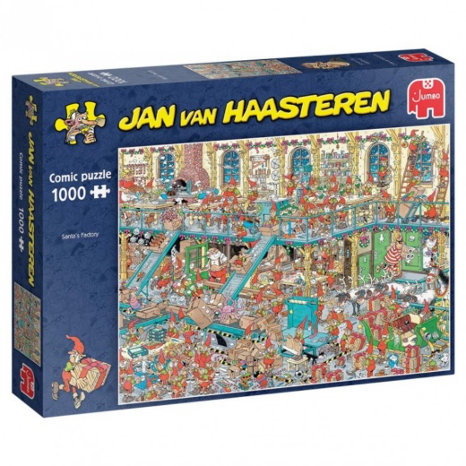 Jan van Haasteren Santa's Factory 1000 brikker i gruppen  hos Spelexperten (22-81974)
