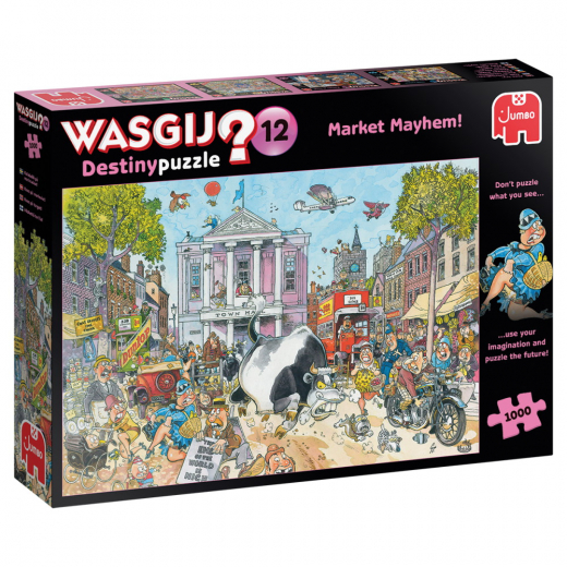 Wasgij? Destiny #12 Market Mayhem 1000 Brikker i gruppen PUSLESPIL / Wasgij hos Spelexperten (22-82050)