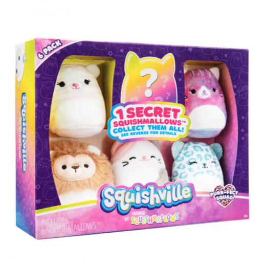 Squishville - 6-Pack Purr-fect Squad i gruppen LEGETØJ / Tøjdyr / Squishmallows hos Spelexperten (2210065-0330)