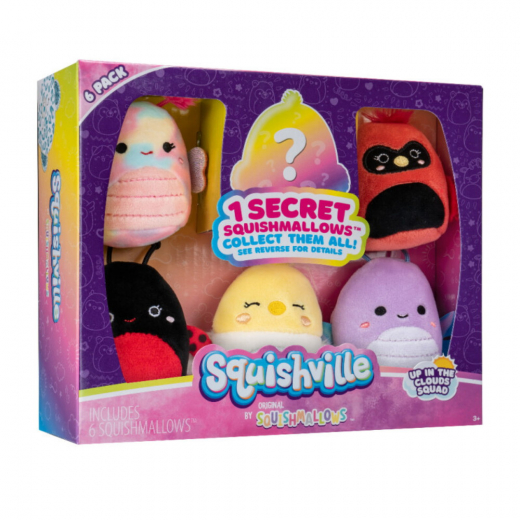 Squishville - 6-Pack In the Clouds Squad i gruppen LEGETØJ / Tøjdyr / Squishmallows hos Spelexperten (2210065-0331)