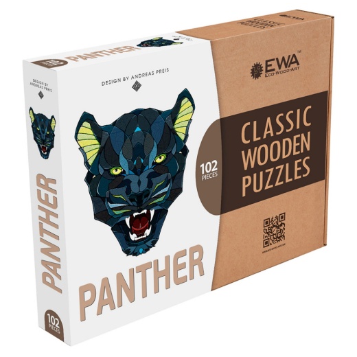 Eco-Wood-Art Puslespil: Panther 102 Brikker i gruppen  hos Spelexperten (23001171)