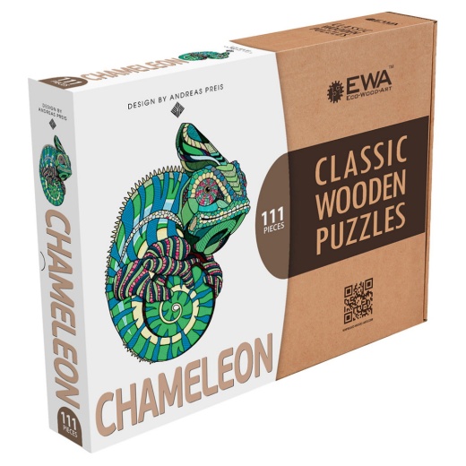 Eco-Wood-Art Puslespil: Chameleon 111 Brikker i gruppen  hos Spelexperten (23001195)