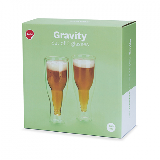 Beer Glass Gravity, 400 ml x 2 i gruppen Nyheder hos Spelexperten (24058)