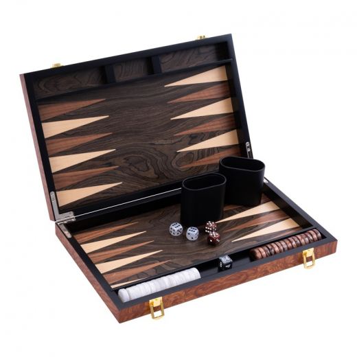 Longfield Backgammon Medium Rosewood i gruppen SELSKABSSPIL / Backgammon hos Spelexperten (250540)