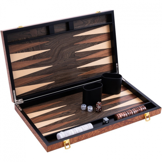 Longfield Backgammon Large Rosewood i gruppen SELSKABSSPIL / Backgammon hos Spelexperten (250541)