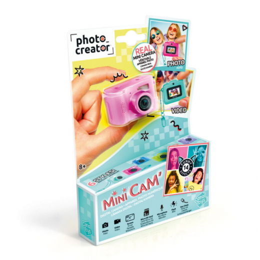 Photo Creator Mini Cam Compact - Lyserød i gruppen LEGETØJ / Skab & mal hos Spelexperten (26061)