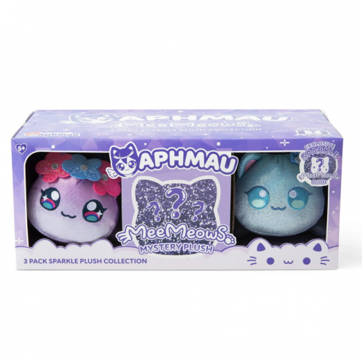 Aphmau MeeMeow Plush Sparkle Set - 3 Pack i gruppen  hos Spelexperten (262-60200)