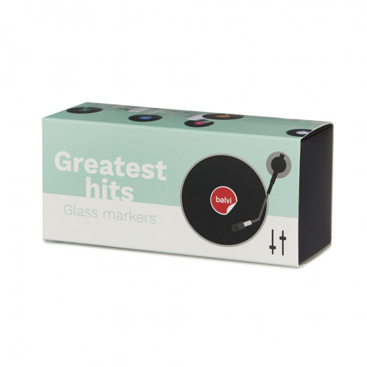 Greatest hits - Glass Markers i gruppen LEGETØJ / Sjove gadgets / Sjove gaver hos Spelexperten (27617)