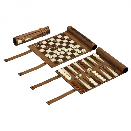 Chess Checkers Backgammon Travel Set i gruppen SELSKABSSPIL / Skak hos Spelexperten (2801)
