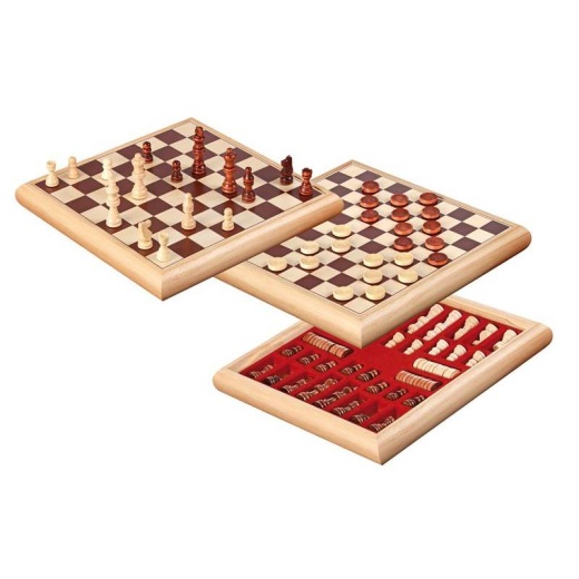 Chess Checkers Box Set i gruppen SELSKABSSPIL / Klassiske hos Spelexperten (2803)