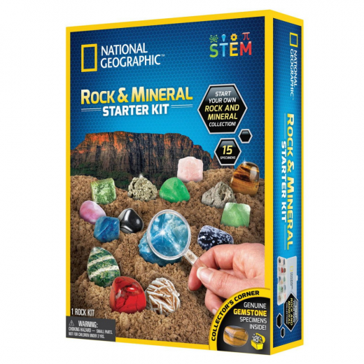 National Geographic Rock & Mineral Starter Kit i gruppen LEGETØJ / Opfind & eksperiment hos Spelexperten (29-4010)