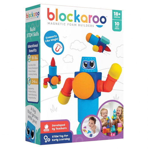 Blockaroo Robot 10 dele i gruppen LEGETØJ / Byggeklodser hos Spelexperten (301001)