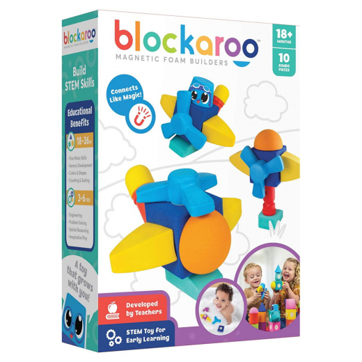 Blockaroo Plane 10 dele i gruppen LEGETØJ / Byggeklodser hos Spelexperten (301002)