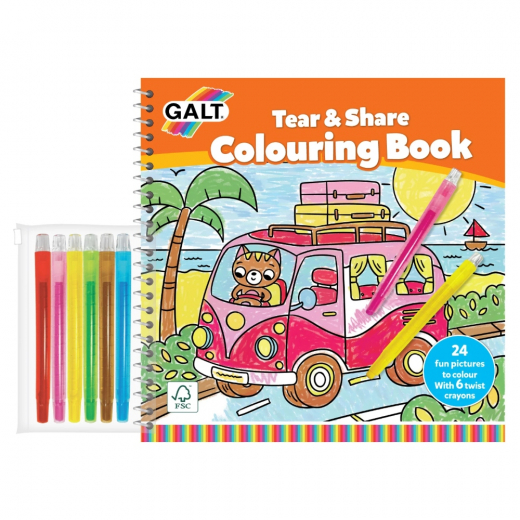 Tear and Share Coloring Book i gruppen LEGETØJ / Skab & mal hos Spelexperten (31000185)