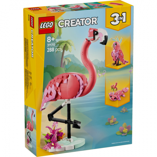 LEGO Creator - Vilde dyr: Pink flamingo i gruppen LEGETØJ / LEGO / LEGO Creator hos Spelexperten (31170)