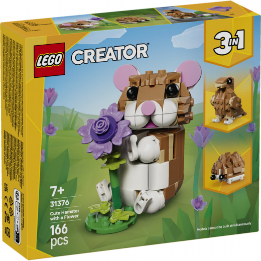 LEGO Creator - Sød Hamster Med Blomst i gruppen LEGETØJ / LEGO hos Spelexperten (31376)
