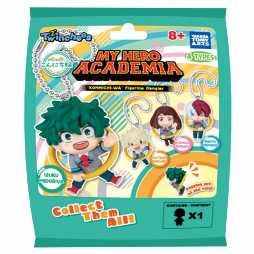 Twinchees My Hero Academia Konnichi-Wa Keychain i gruppen LEGETØJ / Collectibles hos Spelexperten (314-806599)