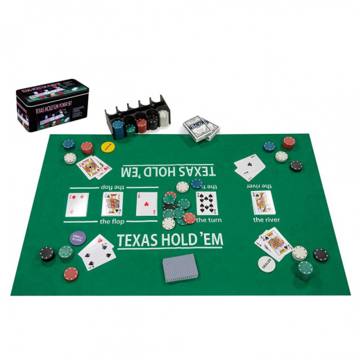 Pokerset Texas Hold'em 200 i gruppen SELSKABSSPIL / Poker & casino / Pokersæt hos Spelexperten (320900)