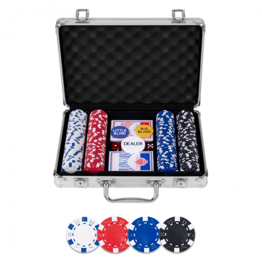 Pokerset Silver Basic 200 i gruppen SELSKABSSPIL / Poker & casino / Pokersæt hos Spelexperten (320905)